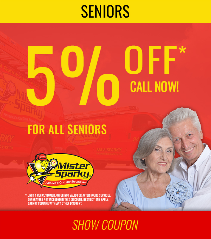 5% off for seniors coupon Outlet Repair Myrtle Beach, SC