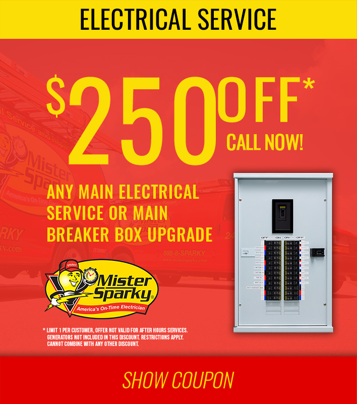 $250 off coupon Electrical Service Myrtle Beach SC