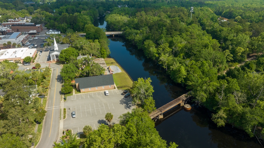 Aerial view of Conway, SC | Electrical services