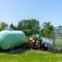 Fuel generator tank at the house.