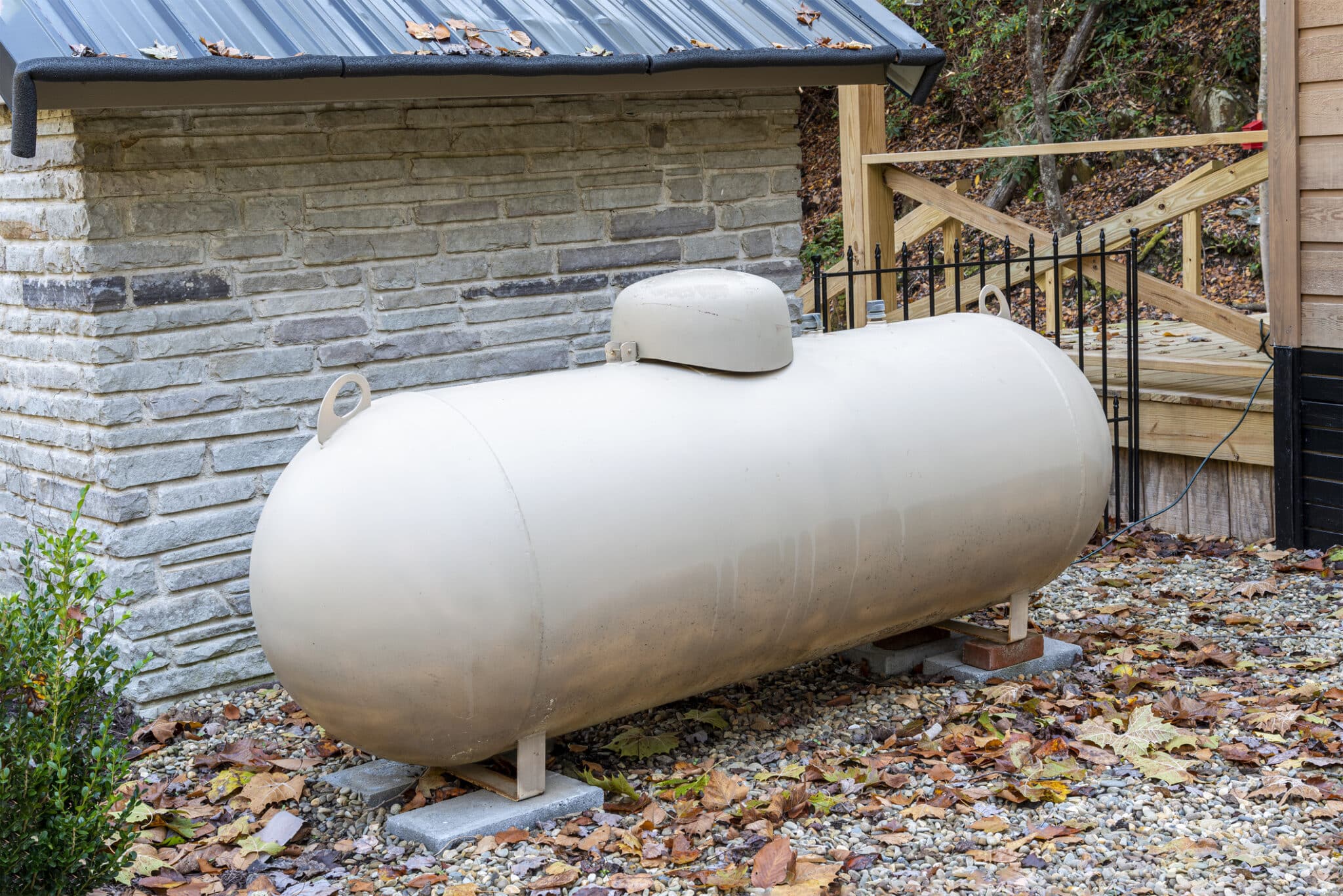 Backyard Fuel Generator Tank.